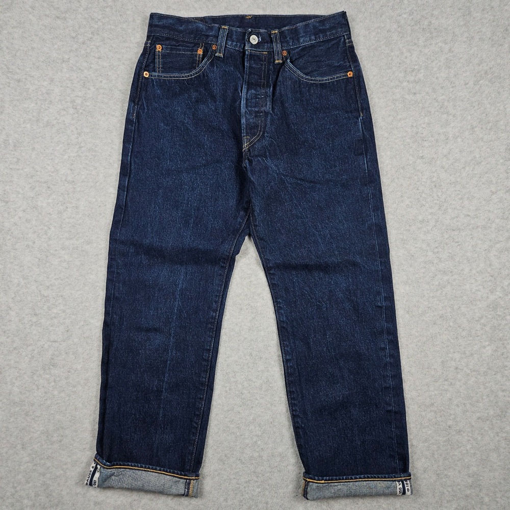 Levi's (Men's 32x30) Blue Jeans 501 150th Anniversary Selvedge Denim Button Fly